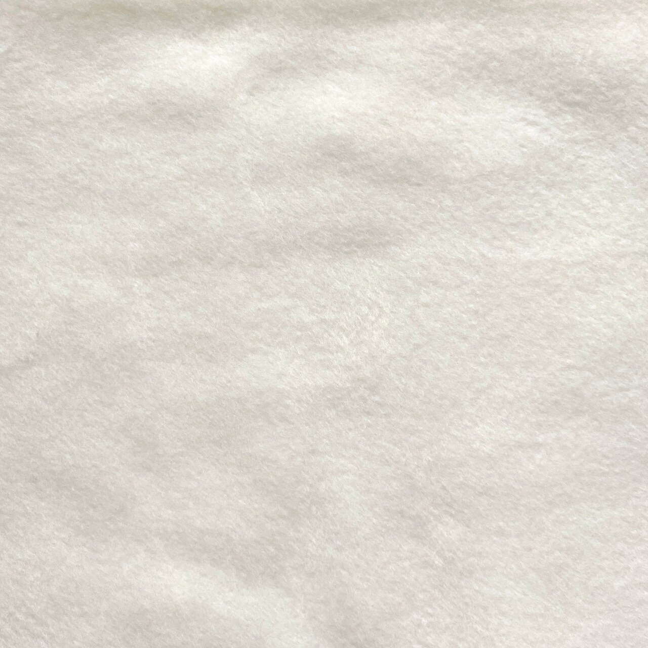 Solid Silent White Anti-Pill Fleece Fabric (Medium Weight) | By The Yard